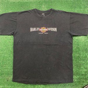 Vintage 90s Harley Davidson Cozumel Sun Faded Baggy Tee
